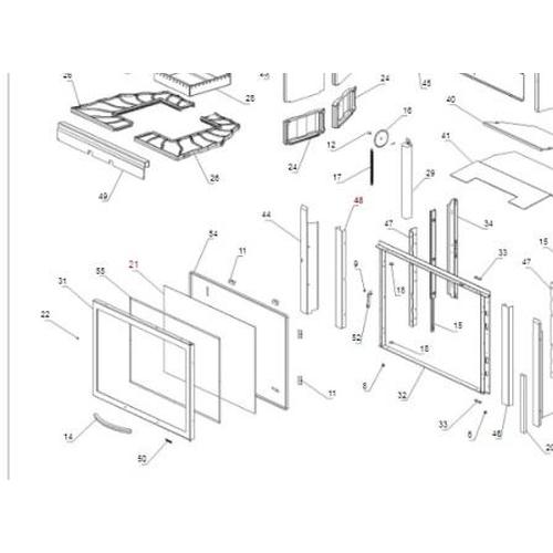 GLASS CERAMIC MONOBLOCCO 900 PIANO 4X543X843mm