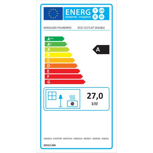 ECO Τ-115 ΔΙΑΜΠΕΡΕΣ με 2 πόρτες συρόμενες - ανοιγόμενες (E115FD2)