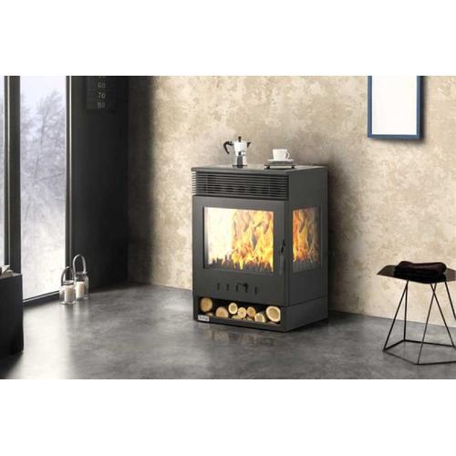 WOOD STOVE PANORAMIC TKS-12 AIRHEATING